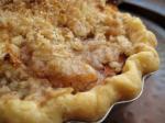 American Apple Pie With Oatmeal Crumble Topping Dessert