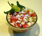 Moldavian Moldovan Tomato Cucumber  Pepper Salad Appetizer