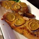 Canadian Salmon in Barbecue on Cedar Plank Appetizer