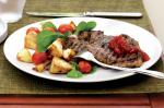 American Red Wine And Thyme Tbone Steaks With Crisp Potato Salad Recipe Appetizer