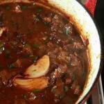 French Boeuf Bourguignon beef Stew with Red Wine Appetizer