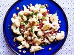 British Warm Cauliflower Salad with Hazelnuts and Pomegranate Appetizer