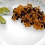 Rice and Black Beans to the Mexican recipe