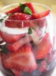 American Vineyardstyle Strawberries With Red Wine and Cassis Dessert