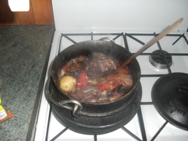 South African Lambs Neck Potjiekos Dessert