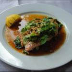 American Steamed Salmon with Sesame Ginger Dressing Drink