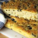 Italian Focaccia with Olive Appetizer