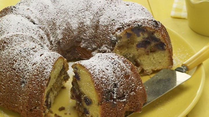 Russian Blueberry Sour Cream Coffee Cake Recipe Dessert