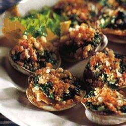 Canadian Clams with Spinach Appetizer