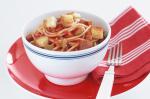 British Spaghetti With Tomatoolive Sauce Recipe Appetizer