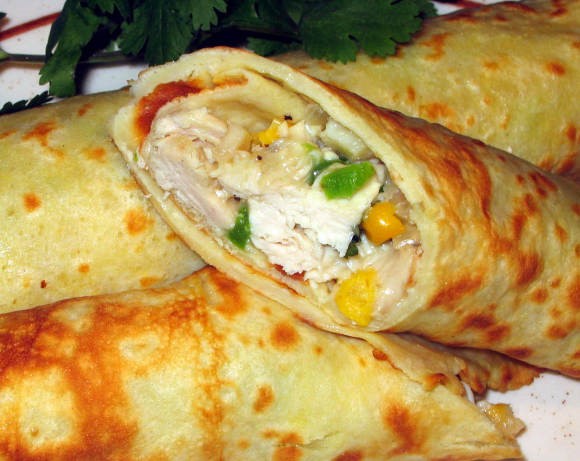 French Crepes Farcies a La Mexicaine Dinner