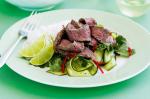 Canadian Satay Beef Steak With Cucumber Salad Recipe Dinner