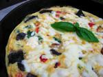 American Mushroom Spinach Goat Cheese Frittata Appetizer