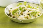 American Penne With Chicken Peas And Rocket Recipe Appetizer