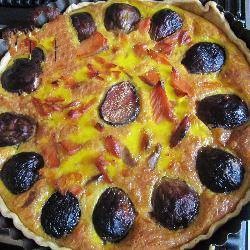 Australian Quiche Salmon and Figs Dinner