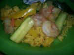 American Shrimp and Peppers Wyellow Rice Dinner