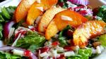 Peach Salad with Raspberry Vinaigrette Recipe recipe