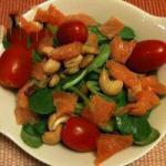 Canadian Salad of Green Leaves and Smoked Salmon Dinner