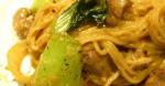 American Pork and Bok Choy Yakisoba Noodles with Oyster Sauce Mayonnaise and Garlic Appetizer
