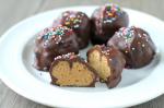 American Chocolate Dipped Krispies Peanut Butter Balls Dessert