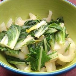 American Simple Baby Pak Choi in Oyster Sauce Dinner