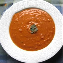 American Red Lentil Soup Vegan Appetizer