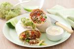 American Jumbo Mince And Vegetable Burritos Recipe Appetizer