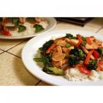 British Sweet and Spicy Stir Fry with Chicken and Broccoli Recipe Appetizer