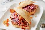 British Pulled Pork Sandwiches With Red Cabbage Slaw Recipe Appetizer