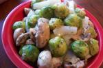 American Brussels and Shrooms Saute Appetizer