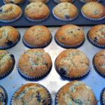 American Blueberry and Sour Cream Muffins Dessert