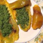 British Grilled Peppers with Green Sauce with Tuna Dinner