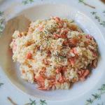 British Risotto with Smoked Salmon Fast Appetizer