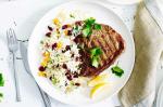 Canadian Middle Eastern Tbone Steaks With Jewelled Rice Recipe Dinner
