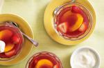 British Peach and Cranberry Jellies Recipe Dessert