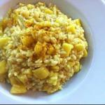 Canadian Risotto Bacon Pineapple and Curry Appetizer