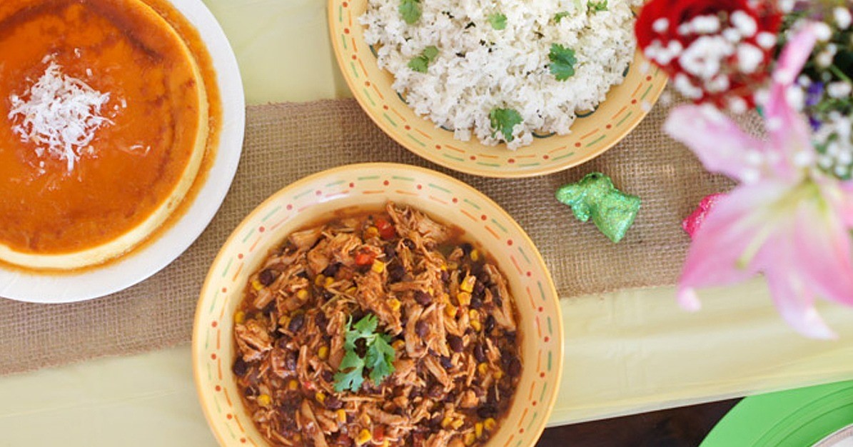American Crockpot Your Way to a Southwest Chicken Chili and Cilantro Lime Rice Dinner Appetizer