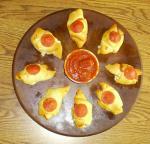 American Pepperoni and Cheese Crescent Rollups Appetizer