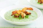 Lebanese Chilled Cucumber Soup With Cajun Prawns Recipe Appetizer
