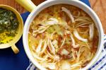 British Chicken Noodle Soup With Mint Gremolata Recipe Dinner