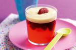 British Strawberries And Custard Jelly Pots Recipe Dessert