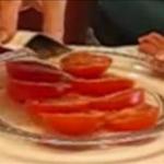 British Spicy Sprinkled Sliced Tomatoes Side Dish Recipe Appetizer