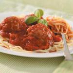 Italian Spaghetti with Italian Meatballs Appetizer