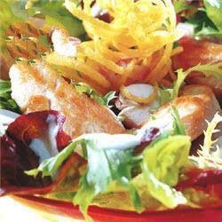 Canadian Leaf Salads with Mushrooms and Chicken Appetizer