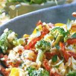 Canadian Rice Salad with Broccoli and Salami Dinner