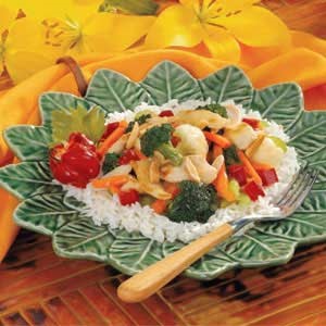 Canadian Almond Chicken Stirfry Appetizer