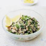 Pilaf of Salmon to the Two Rice and Peas recipe