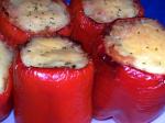 American Baked Stuffed Capsicums or Bell Peppers Dinner