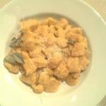 British Pumpkin Gnocchi and Potatoes with Sage and Gorgonzola Appetizer