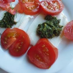 American Pesto with Almonds and Basil Appetizer